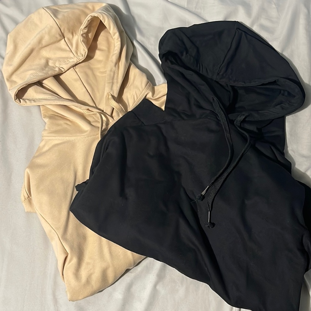 Lightweight Black & Beige Hoodie Pack